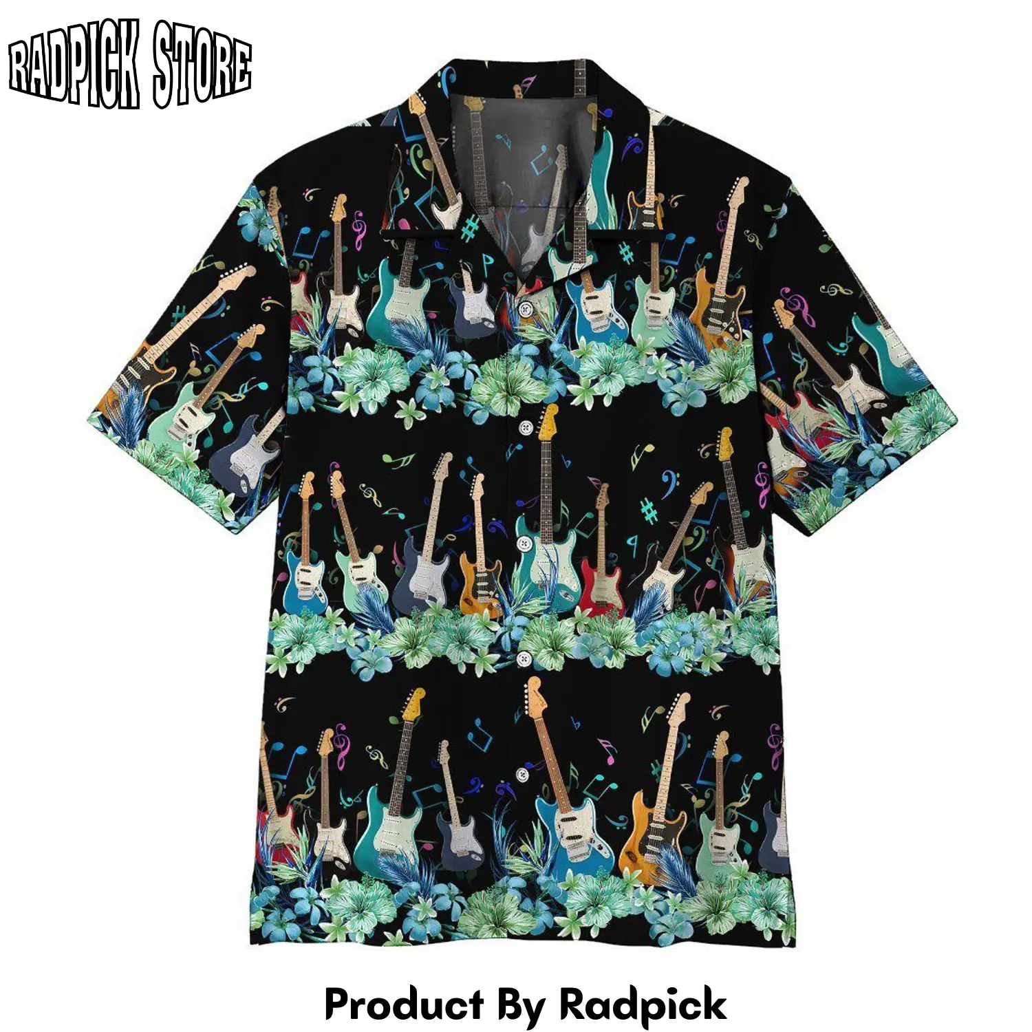 Radpick 3d electric guitar hawaii shirt upr rp292867